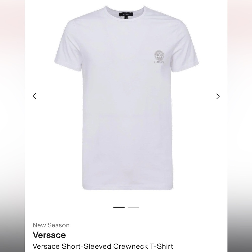 ‘24 season Versace white tshirt US L